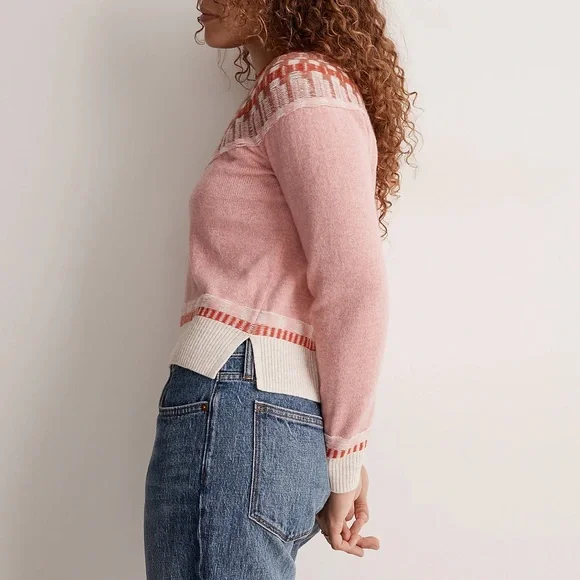 Madewell Fair Isle Mayer Pullover Sweater S - Picture 5 of 7